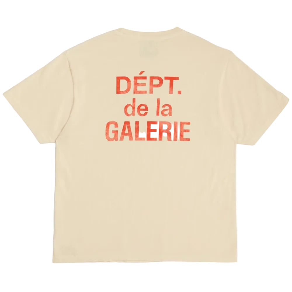 Gallery Dept. 'French' Cream/Orange Tee
