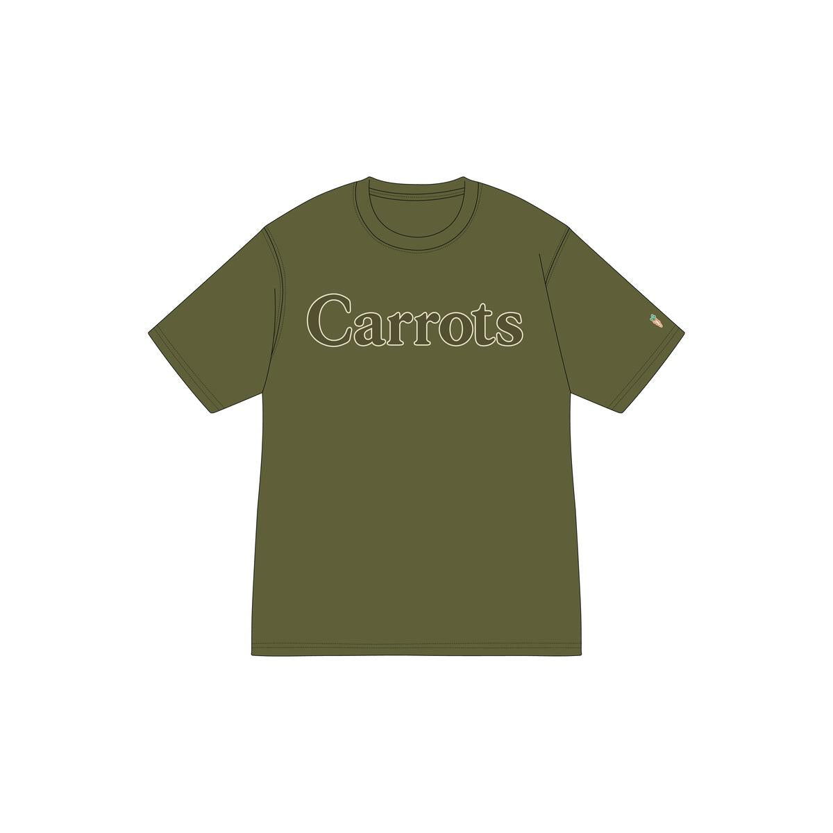 Carrots by Anwar Carrots "Wordmark" Olive T-Shirt