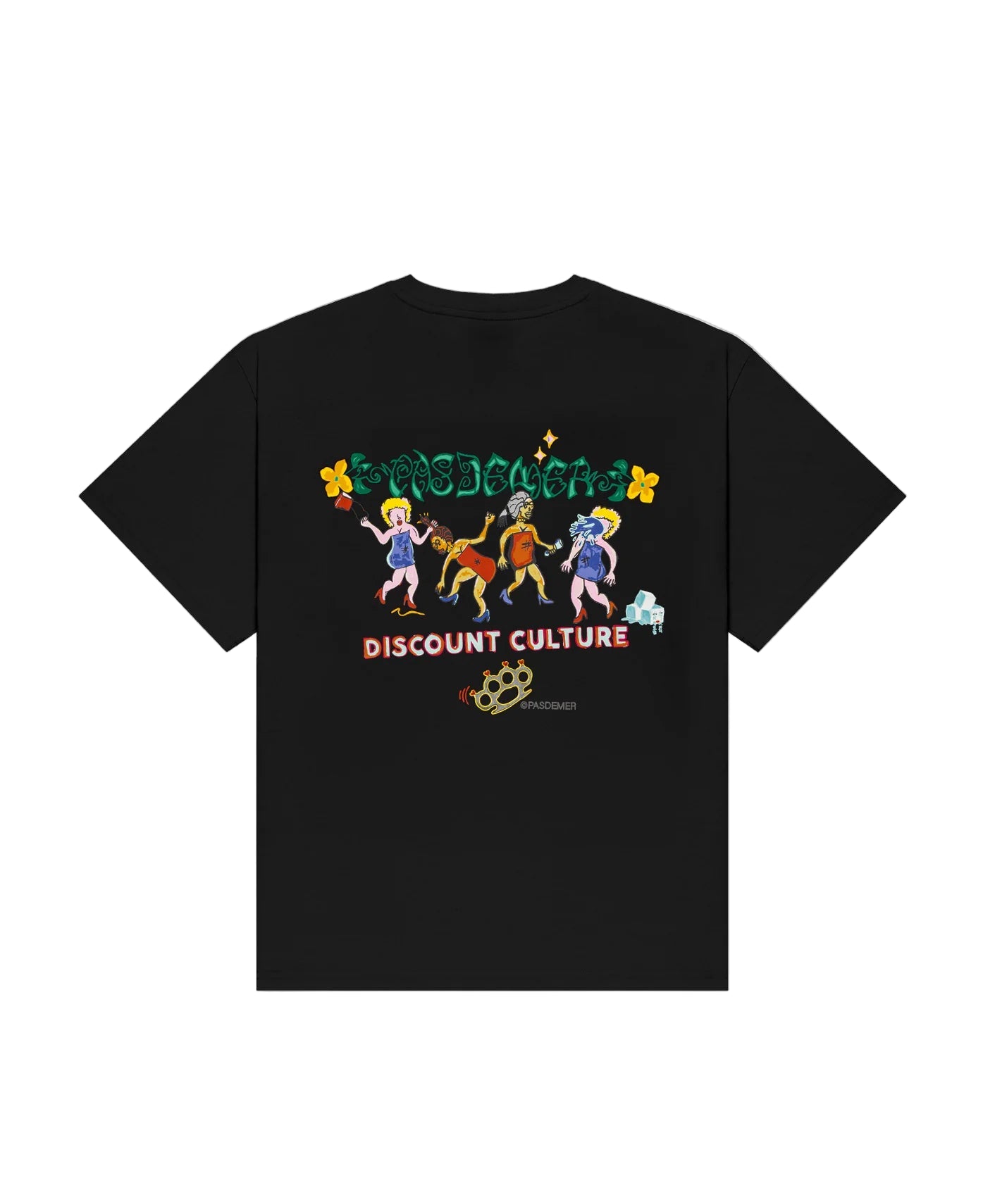 Pas de Mer "Sbugnine" Black Tee