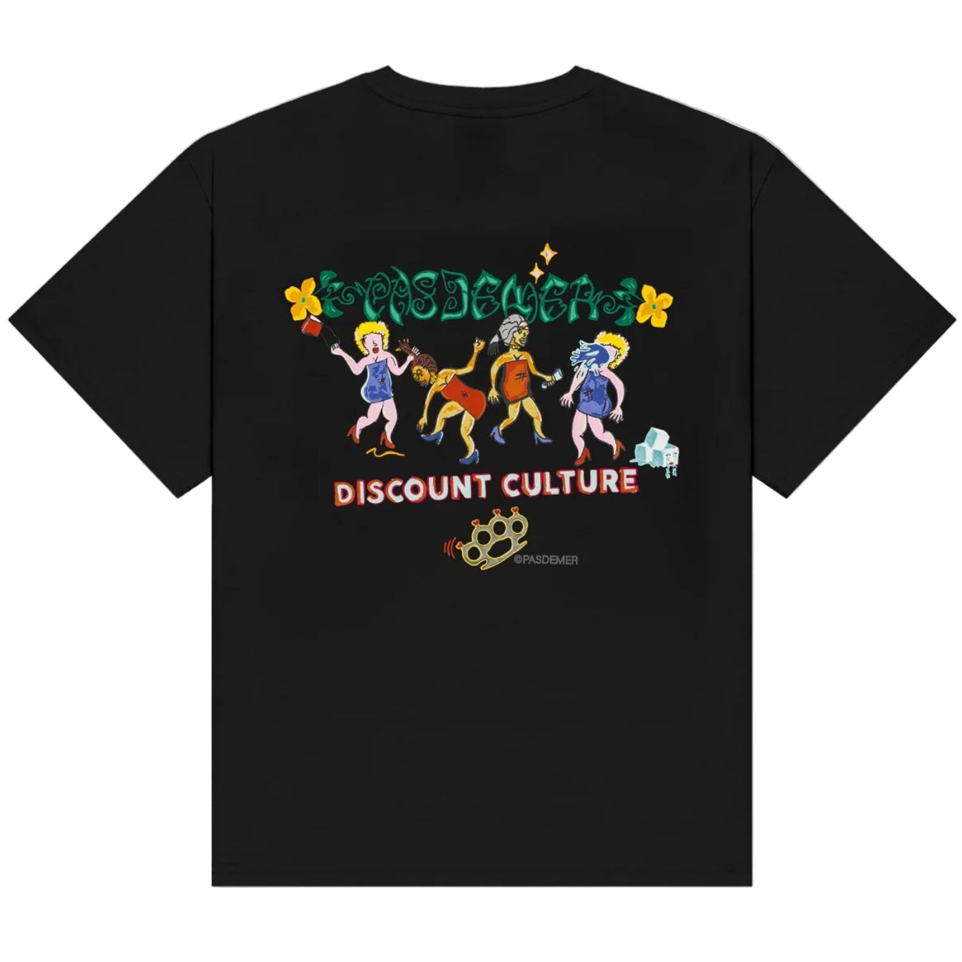 Pas de Mer "Sbugnine" Black Tee
