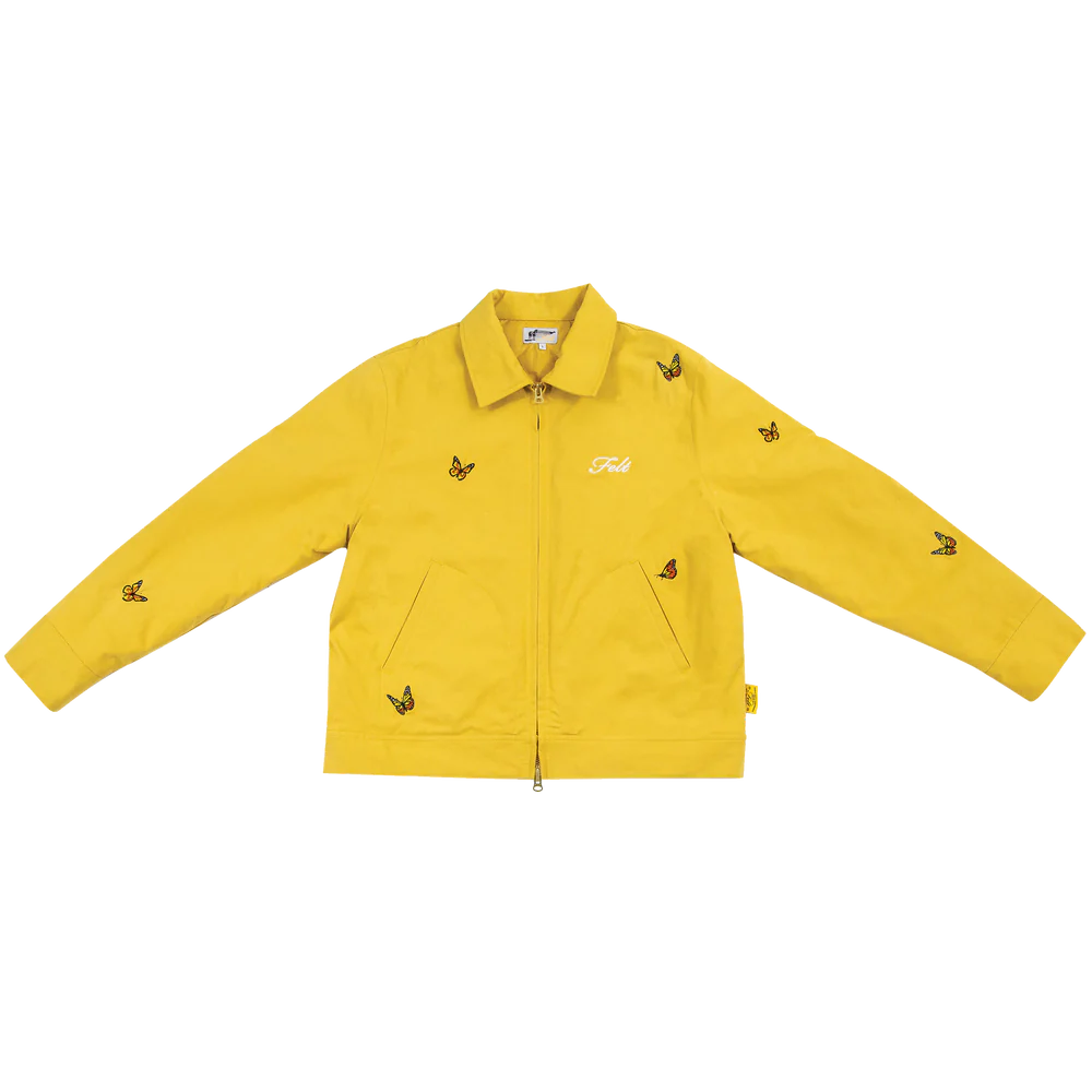 FELT "Butterfly Garden" Yellow Jacket