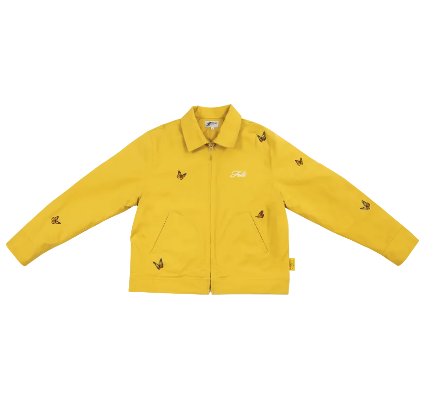 FELT "Butterfly Garden" Yellow Jacket