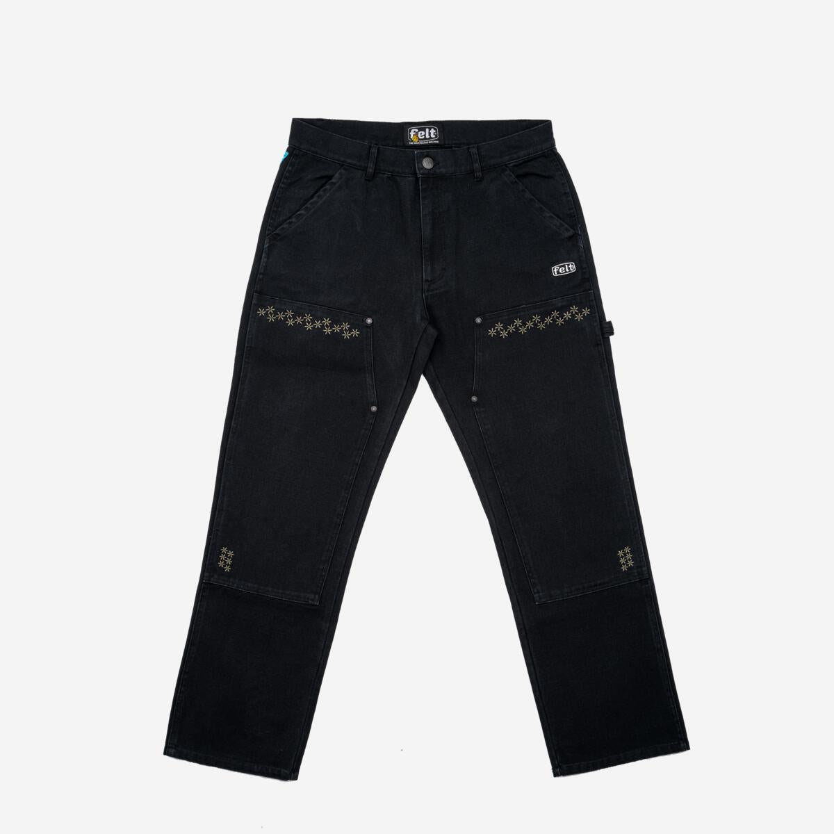 FELT "Hitch Hiker" Black Carpenter Pants