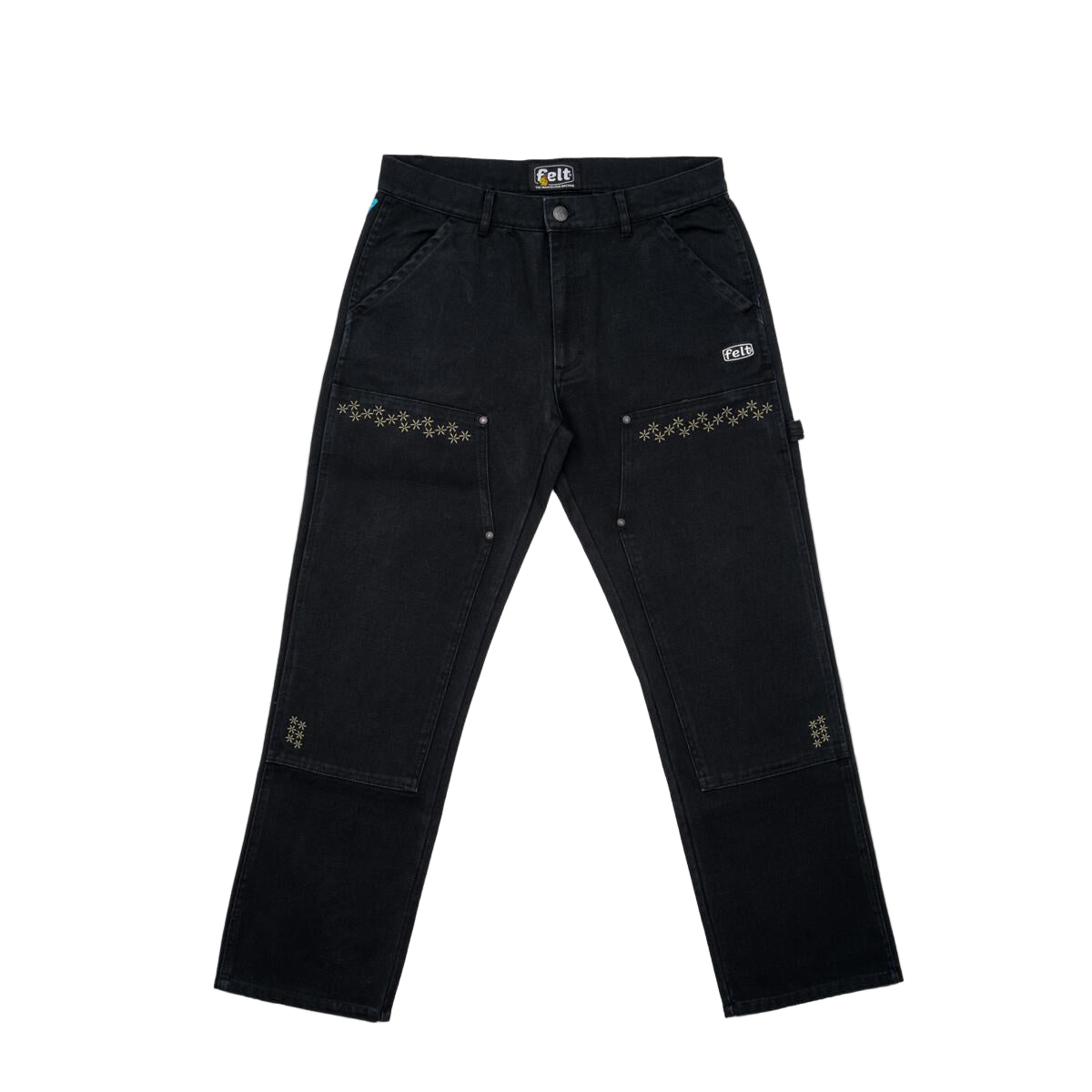 FELT "Hitch Hiker" Black Carpenter Pants