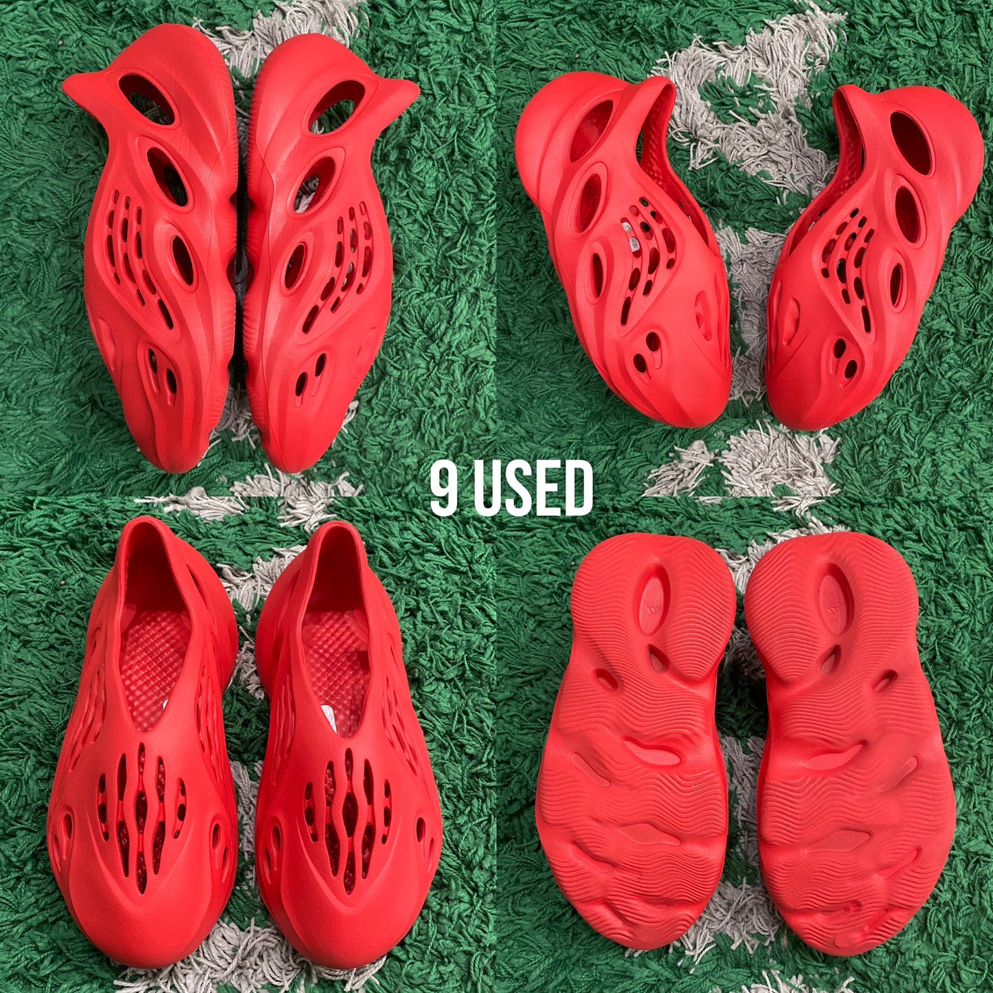 Adidas Yeezy Foam Runner "Vermillion" USED