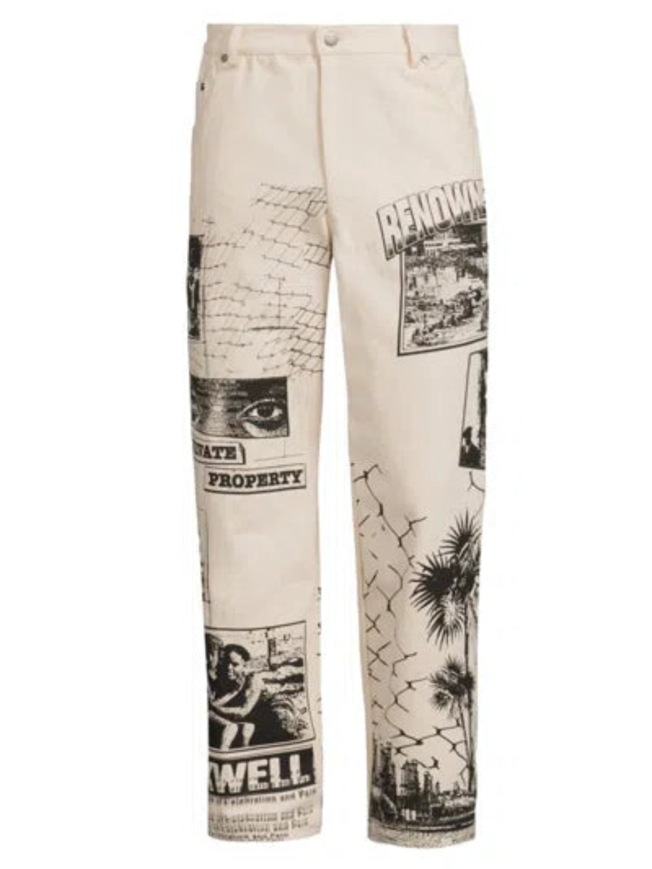 Renowned "All Seeing" Off White Pants