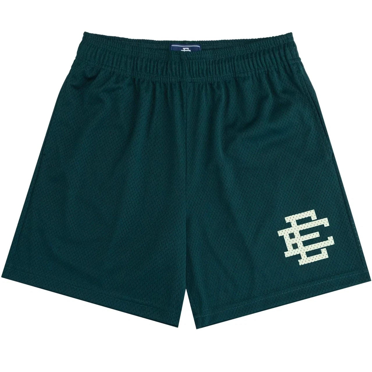 Eric Emanuel 'EE Basic/Core' Green/Off White Shorts