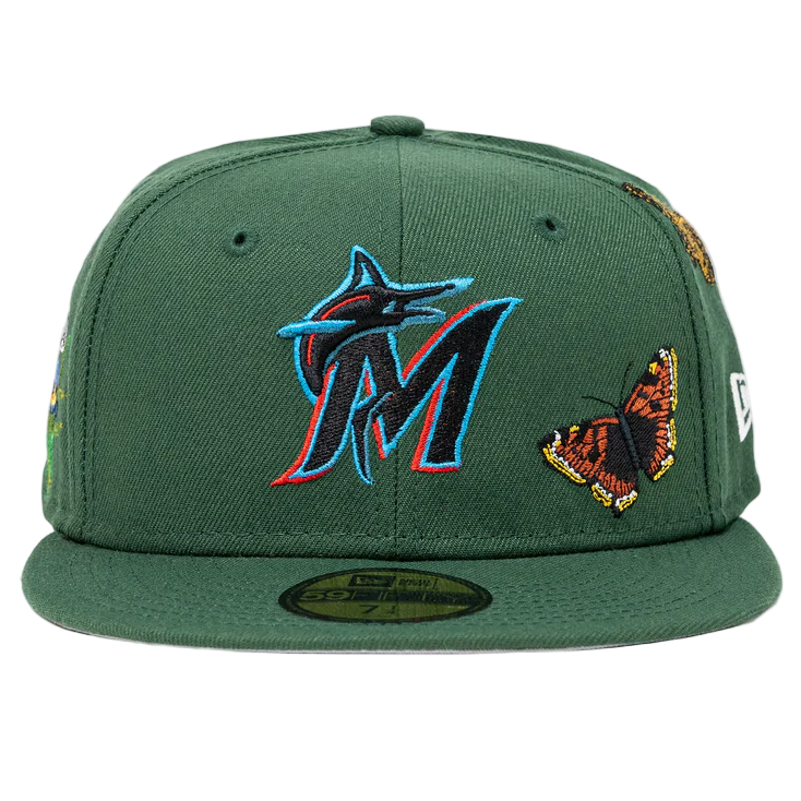 FELT x New Era 59FIFTY "Miami Marlins" Green Fitted