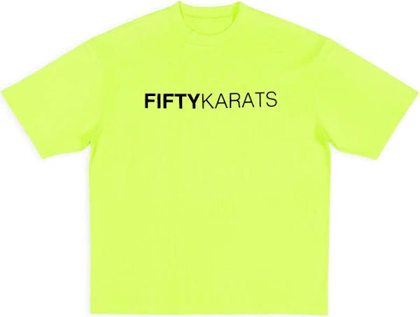 Fifty Karats "Make Money Not Friends" Neon Green Tee