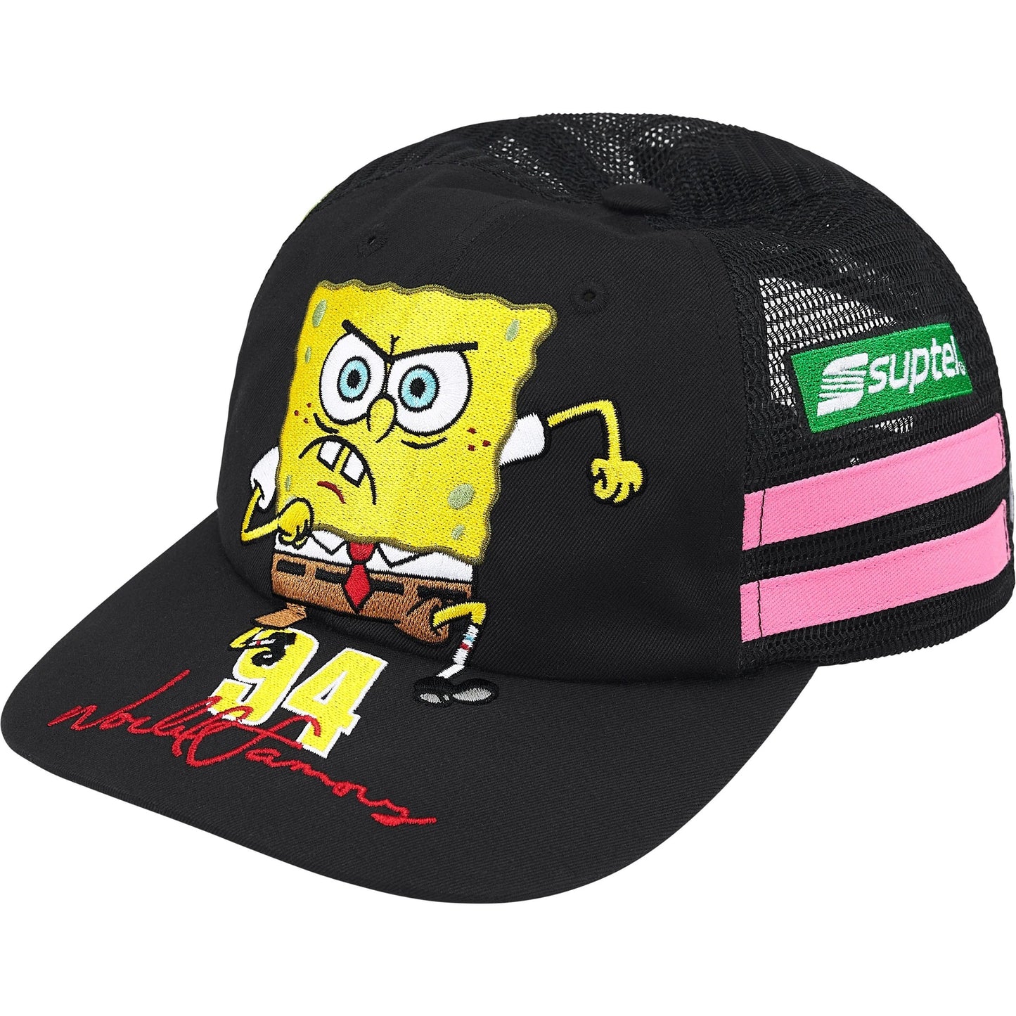 Supreme "SpongeBob Jeff Hamilton" Mesh Black 6-Panel