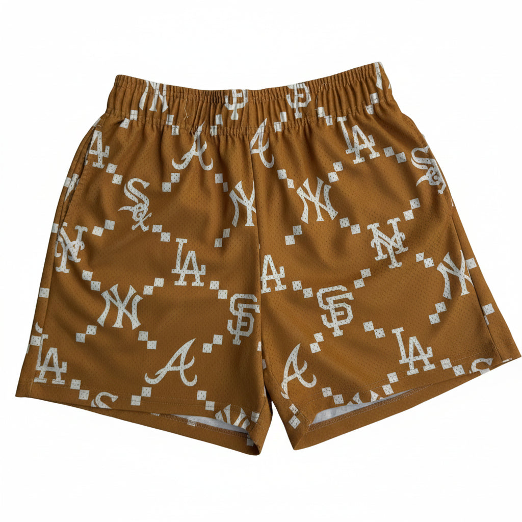 Bravest Studios "BSBLL" Duck Brown Mesh Shorts