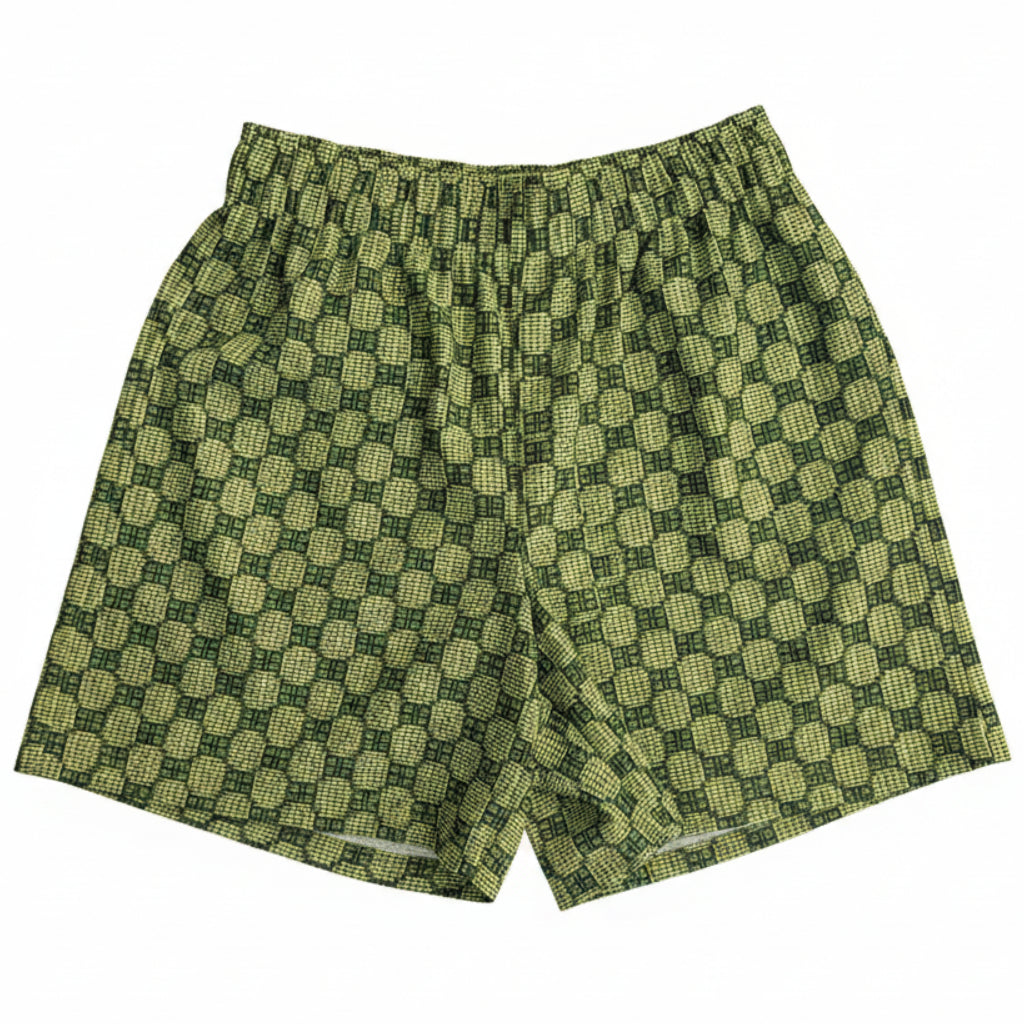 Bravest Studios "BB Monogram" Green Mesh Shorts
