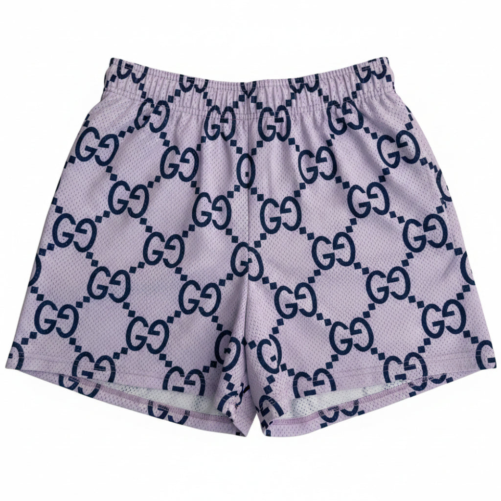 Bravest Studios "GG Monogram" Purple Mesh Shorts