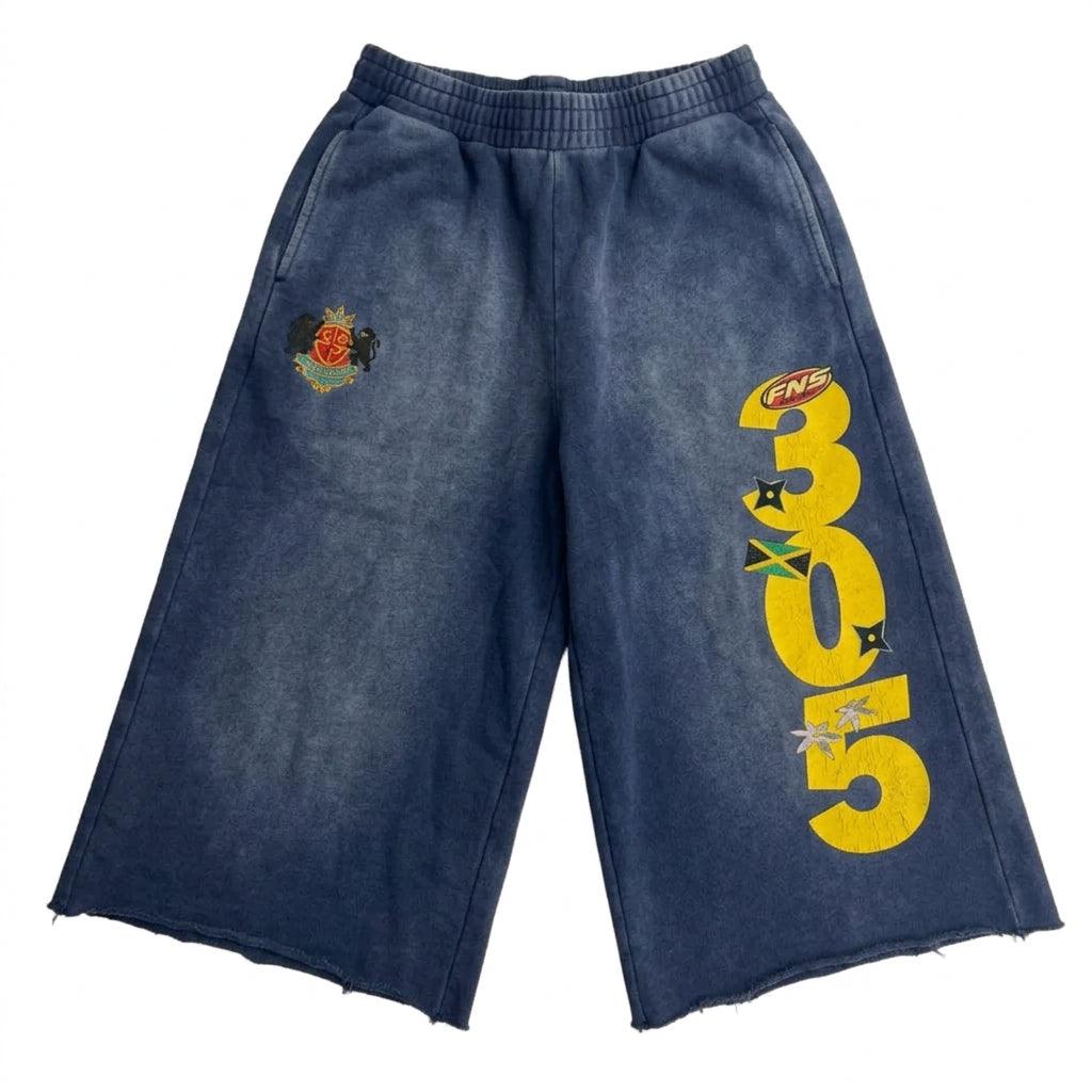 Fujimoto ‘305’ 3/4 Navy Sweatshorts