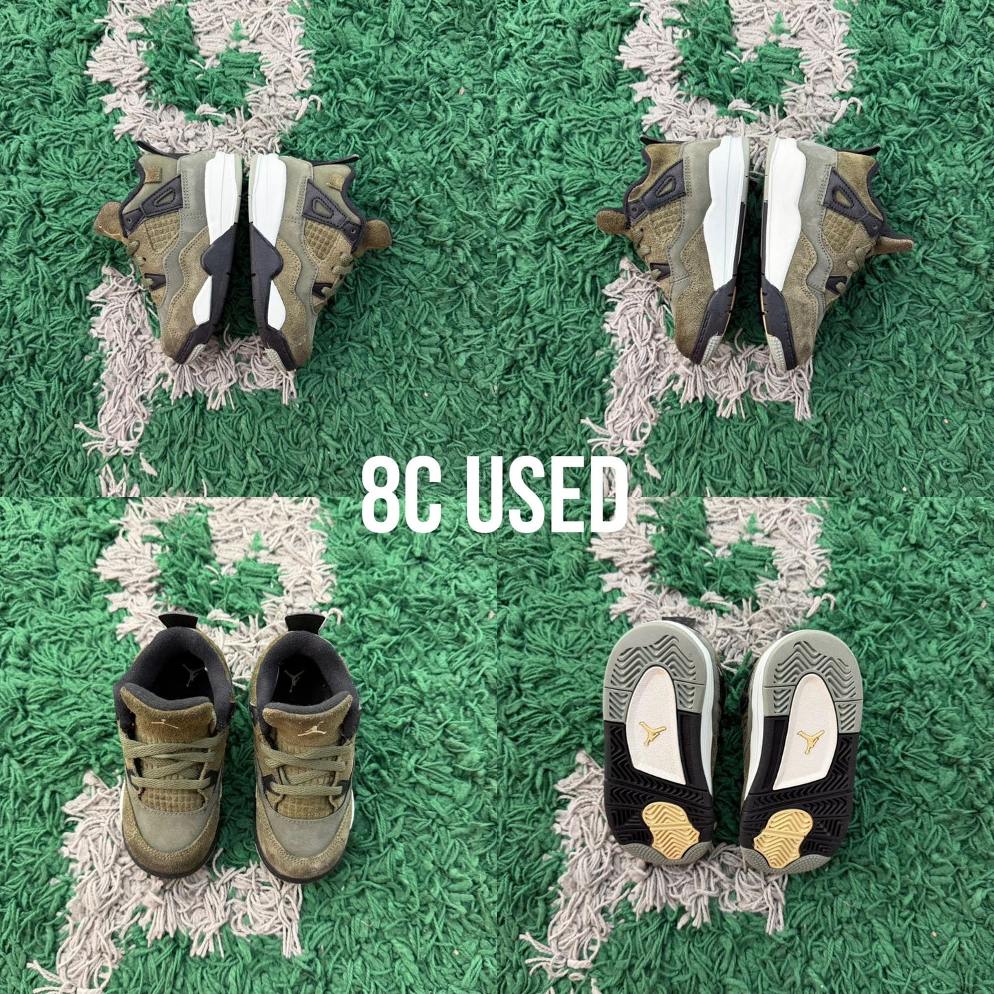 Air Jordan 4 Retro "Craft Olive" USED