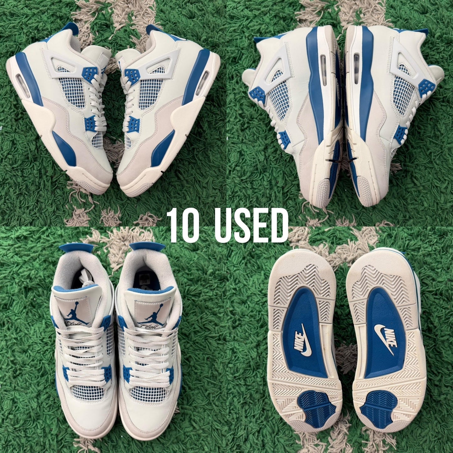 Air Jordan 4 Retro Nike Air "Military Blue" 2024 USED