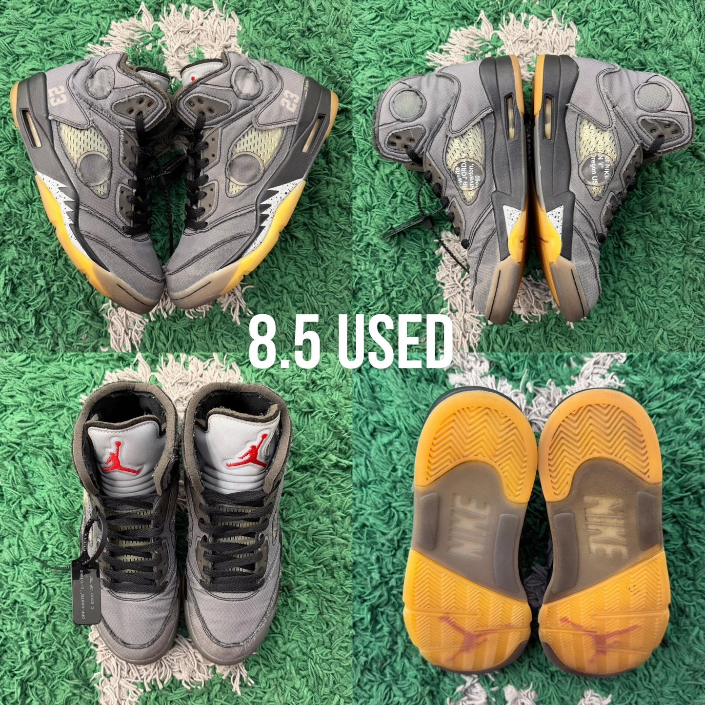 Air Jordan 5 Retro x Off-White “Muslin” USED