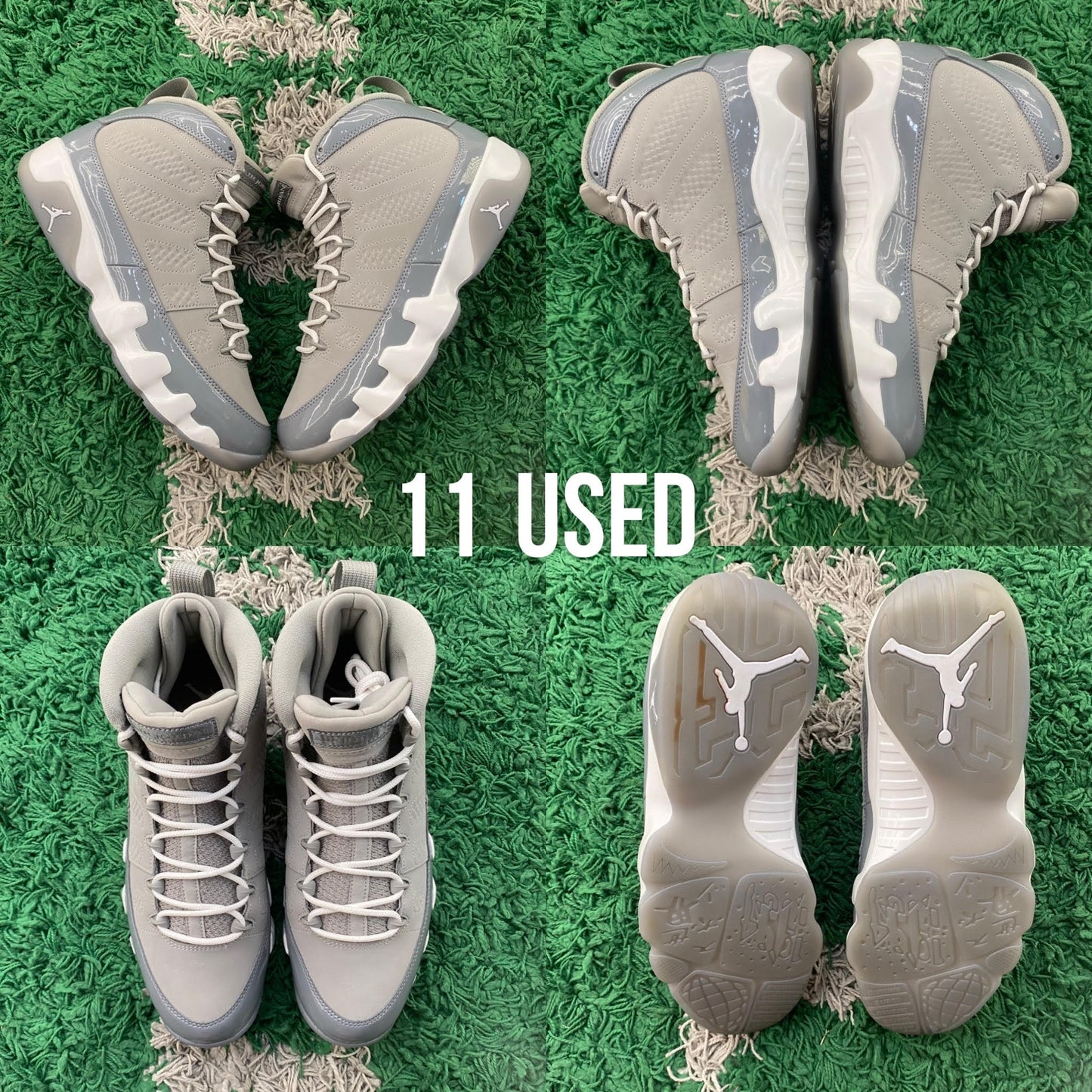 Jordan 9 Retro "Cool Grey 2025" USED