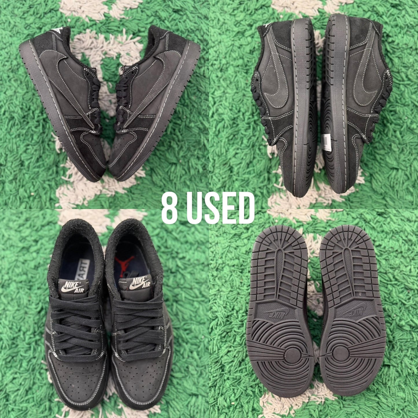 Air Jordan 1 Low OG x Travis Scott “Black Phantom” USED