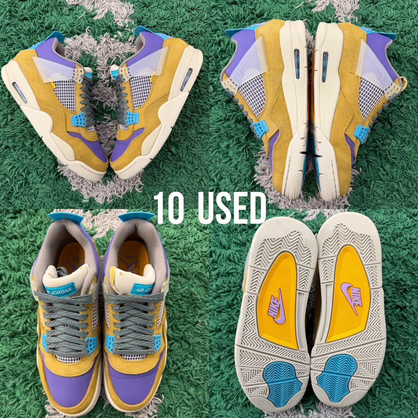 Air Jordan 4 Retro SP x Union LA “Desert Moss” USED