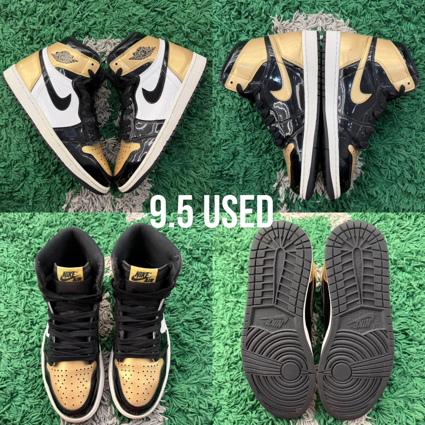 Jordan 1 Retro High NRG "Patent Gold Toe" USED