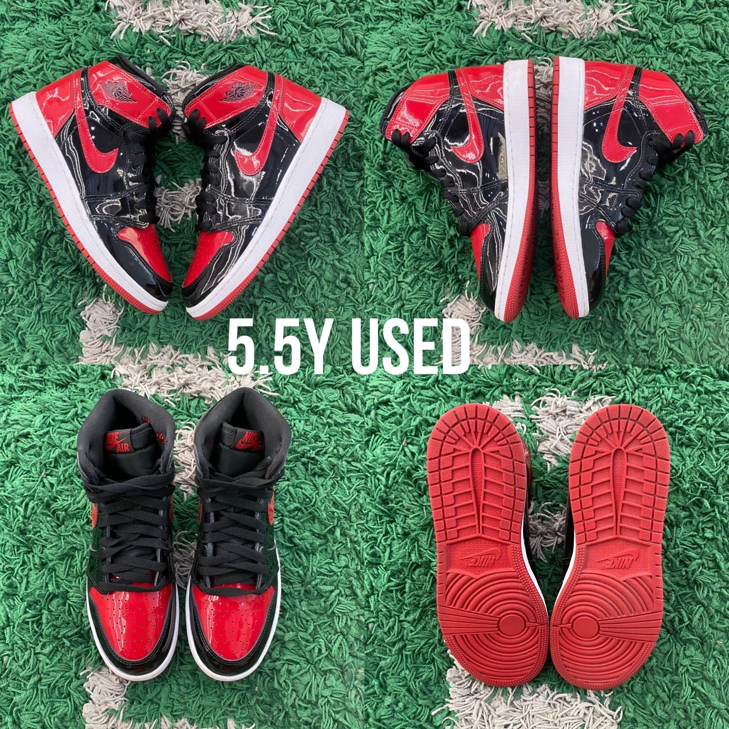 Air Jordan 1 Retro High OG "Bred Patent" USED