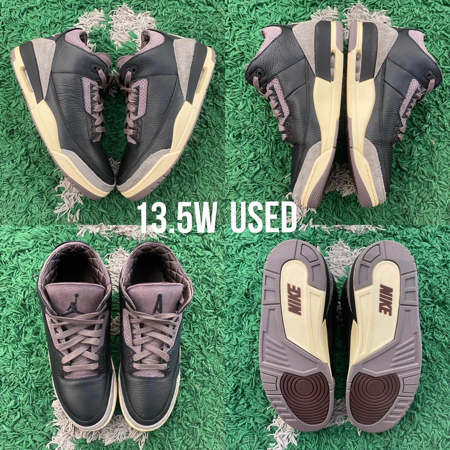 Air Jordan 3 Retro x A Ma Maniére "Black" WMNS USED