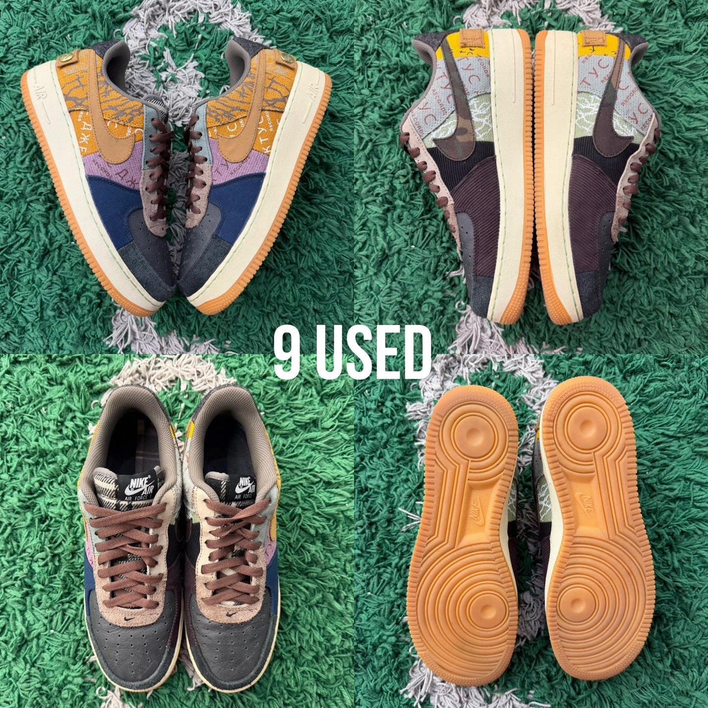 Nike Air Force 1 Low x Travis Scott "Cactus Jack" USED