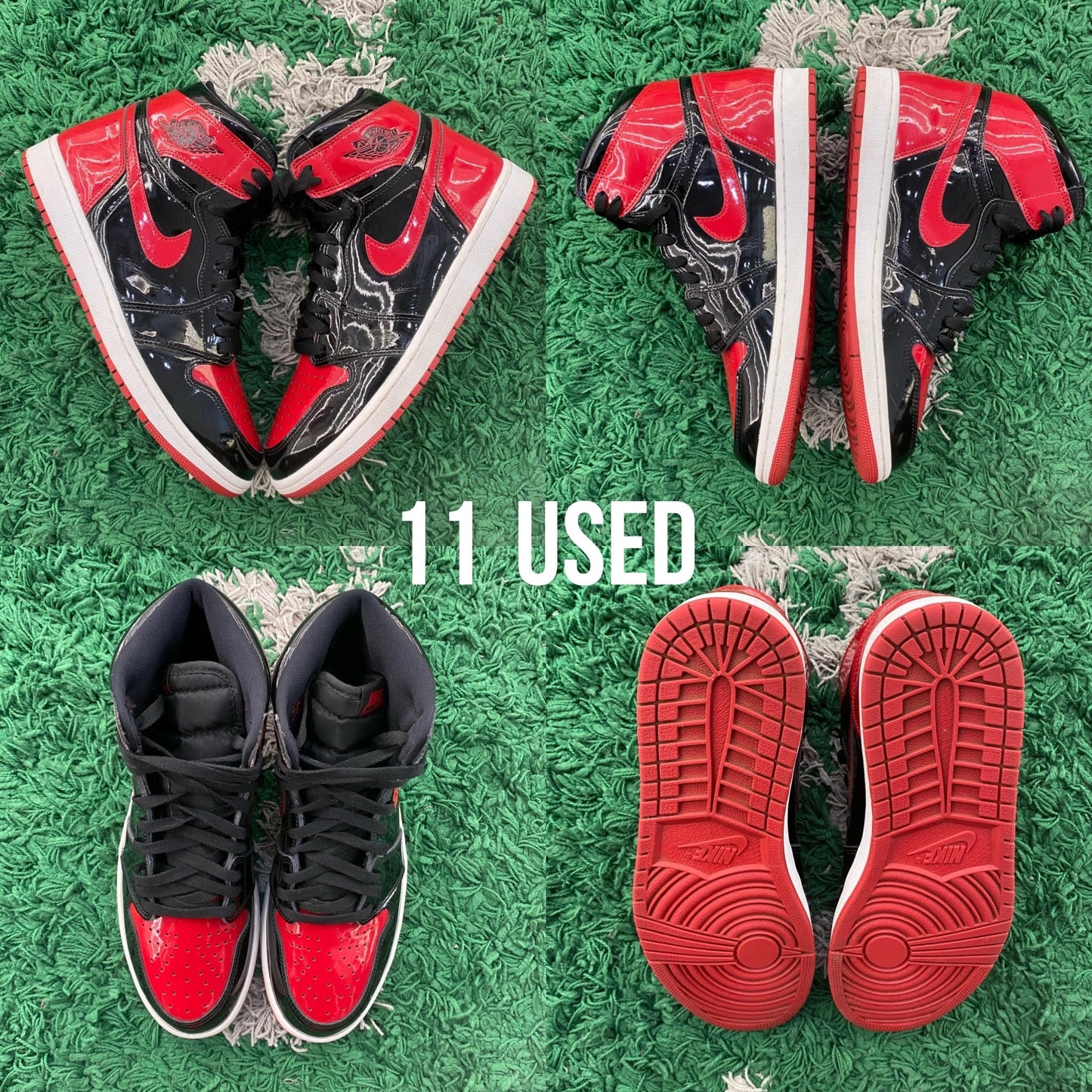 Air Jordan 1 Retro High OG "Bred Patent" USED