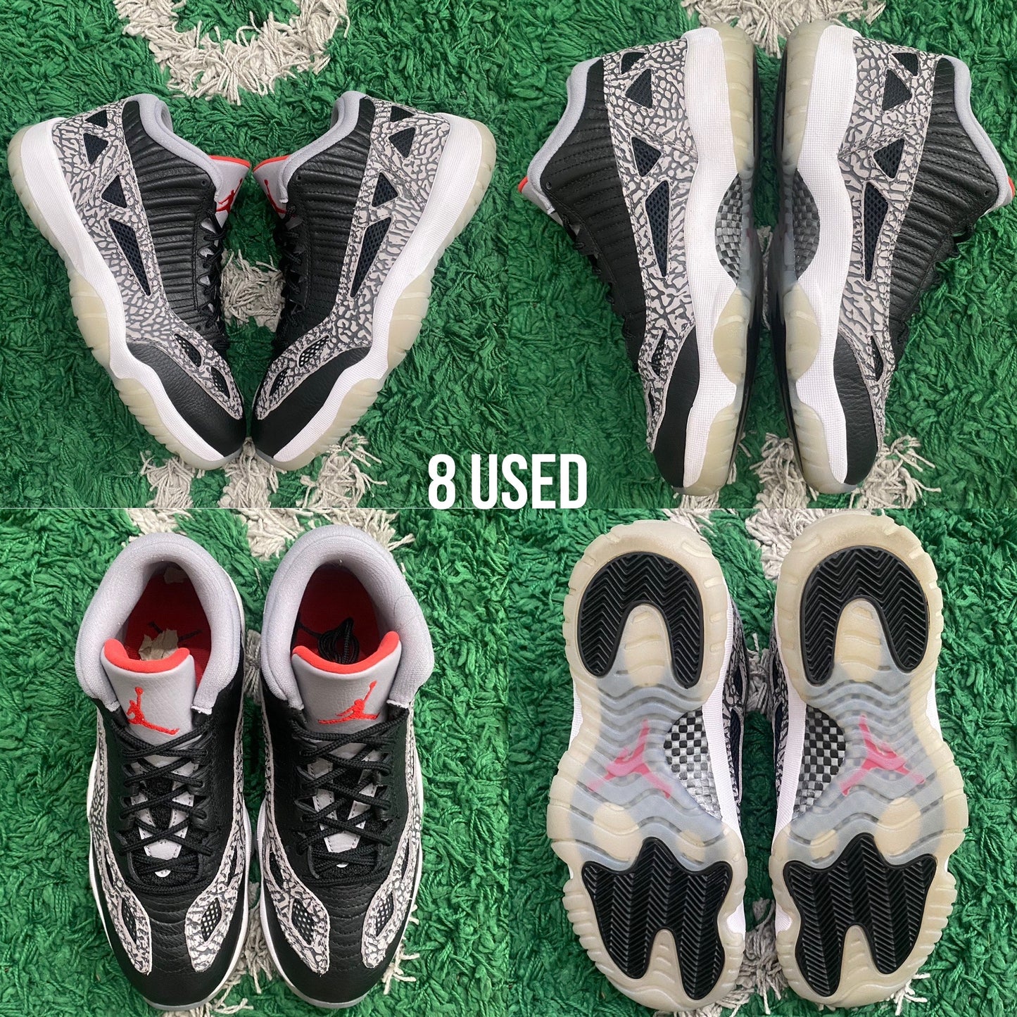 Air Jordan 11 Retro Low IE “Black Cement” USED