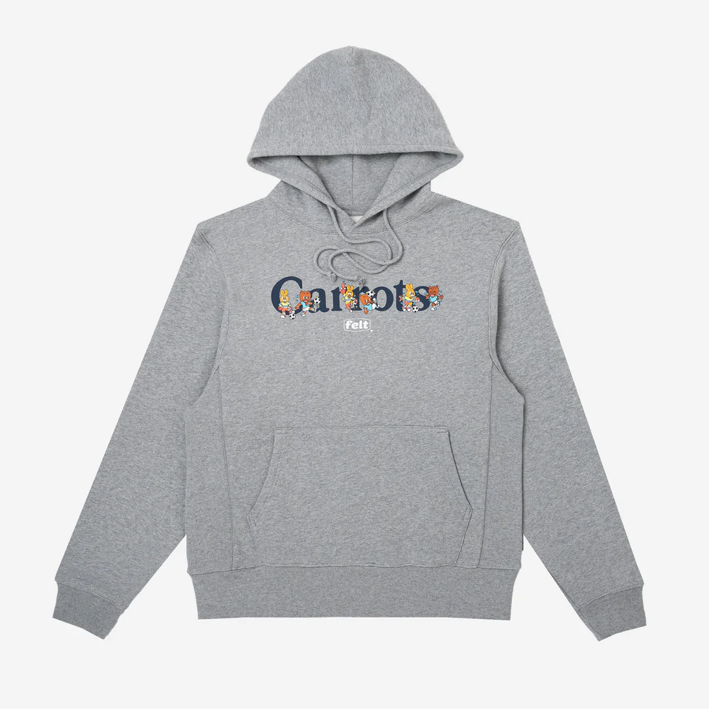 FELT x Carrots by Anwar Carrots "Wordmark" Heather Grey Hoodie