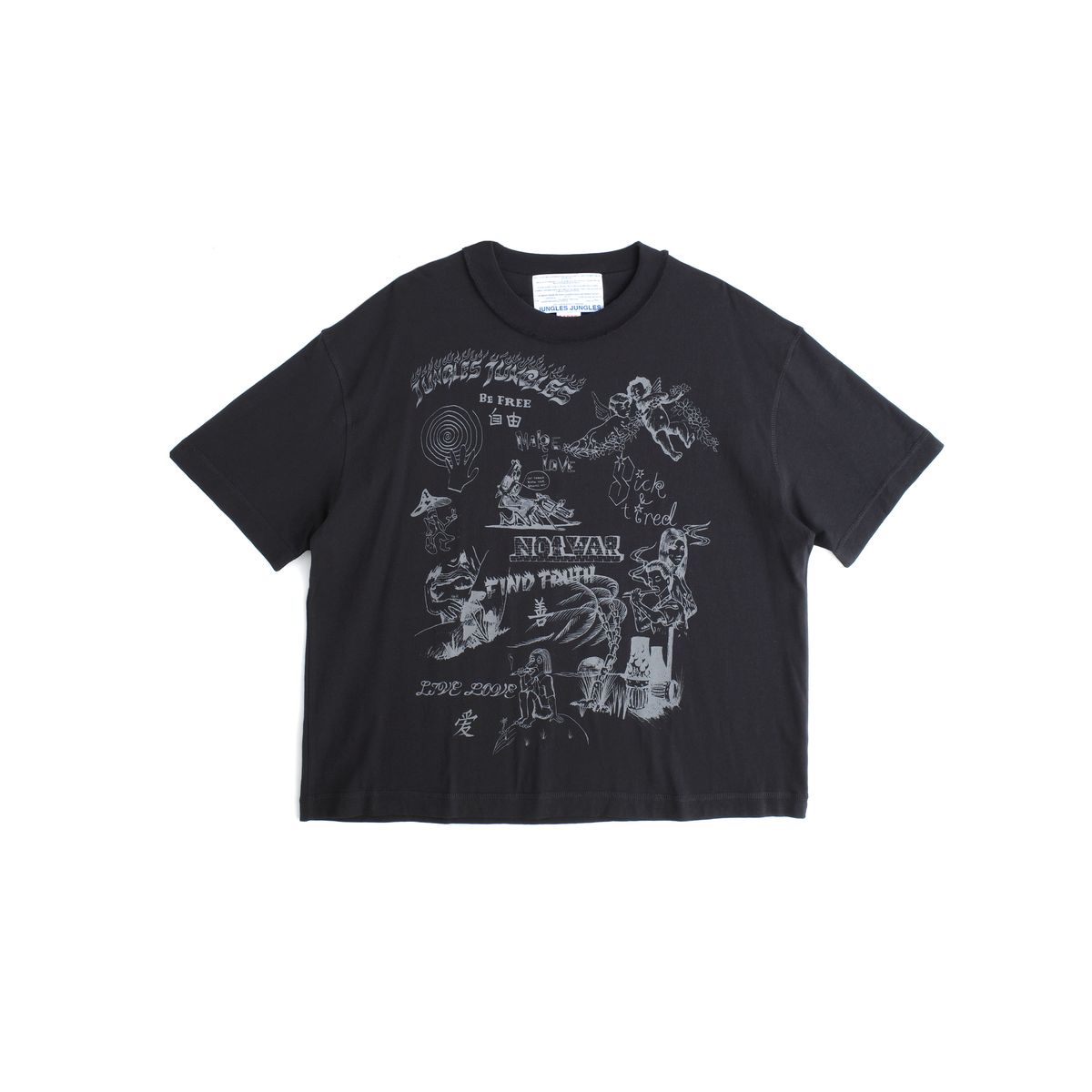 JUNGLE JUNGLES "Scribbles" Black Tee