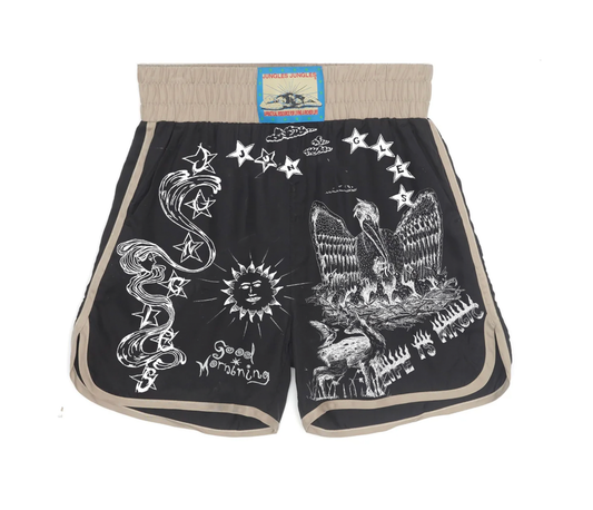 JUNGLE JUNGLES "Scribbles" Black Box Shorts