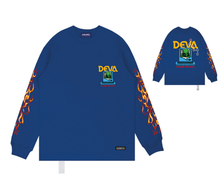 Devá States "Colony"  Blue Longsleeve T-Shirt