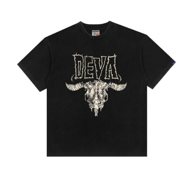 Devá States "Gara" Washed Black T-Shirt