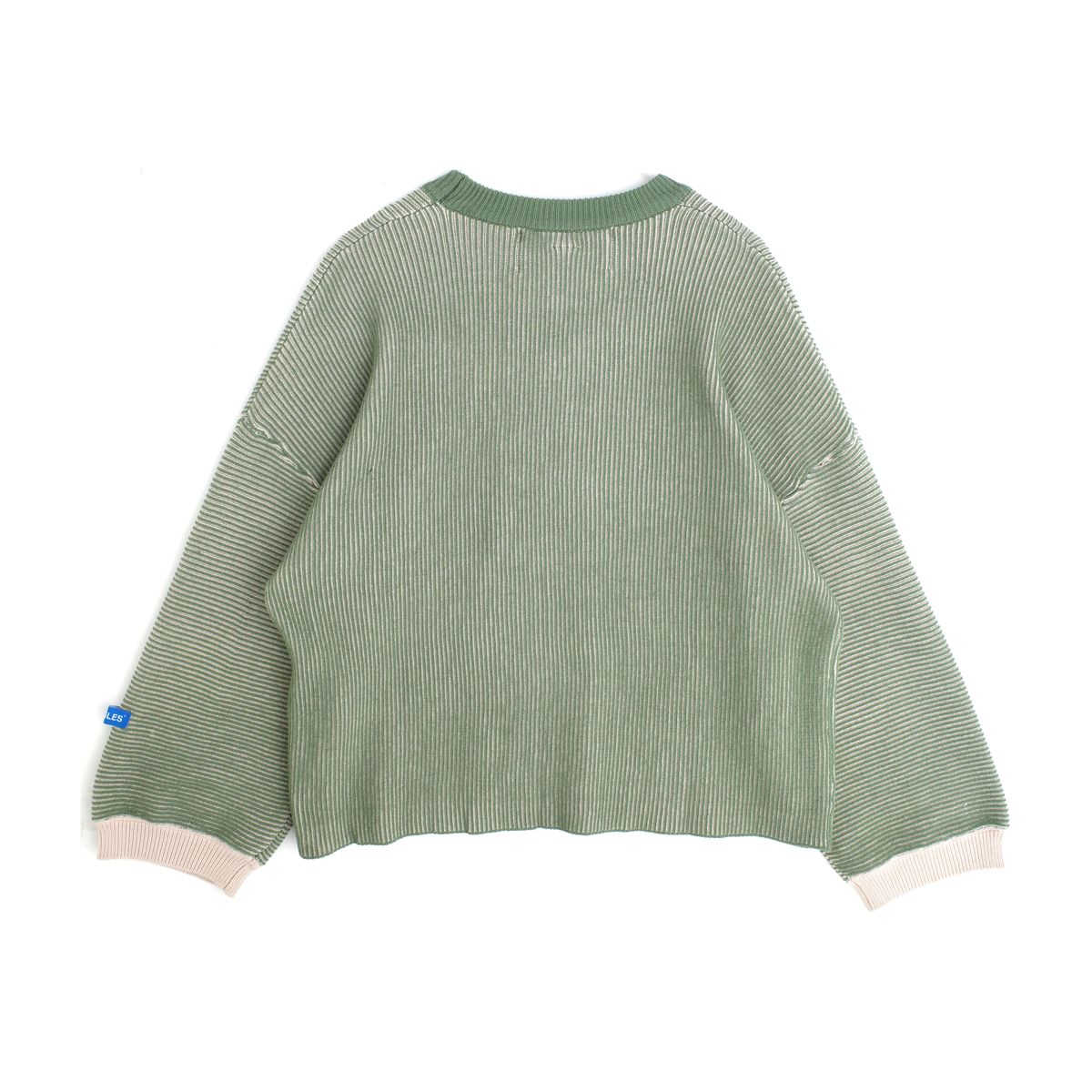 JUNGLE JUNGLES "Embrace" Green/Birch Two Tone Rib Knit