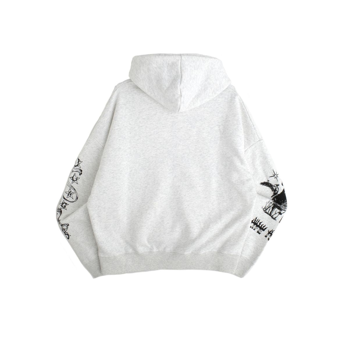 JUNGLE JUNGLES "Scribbles" Grey Zip Up Hoodie