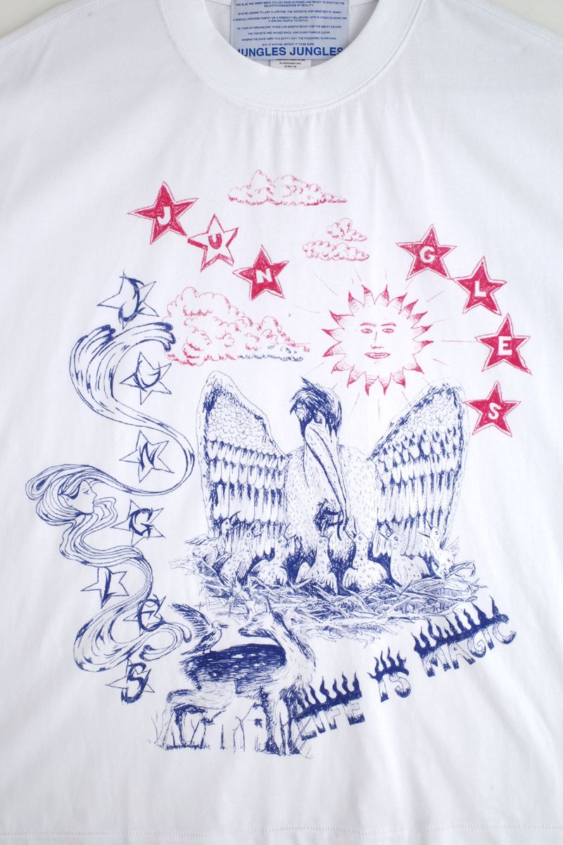 JUNGLE JUNGLES "Scribbles" White Tee