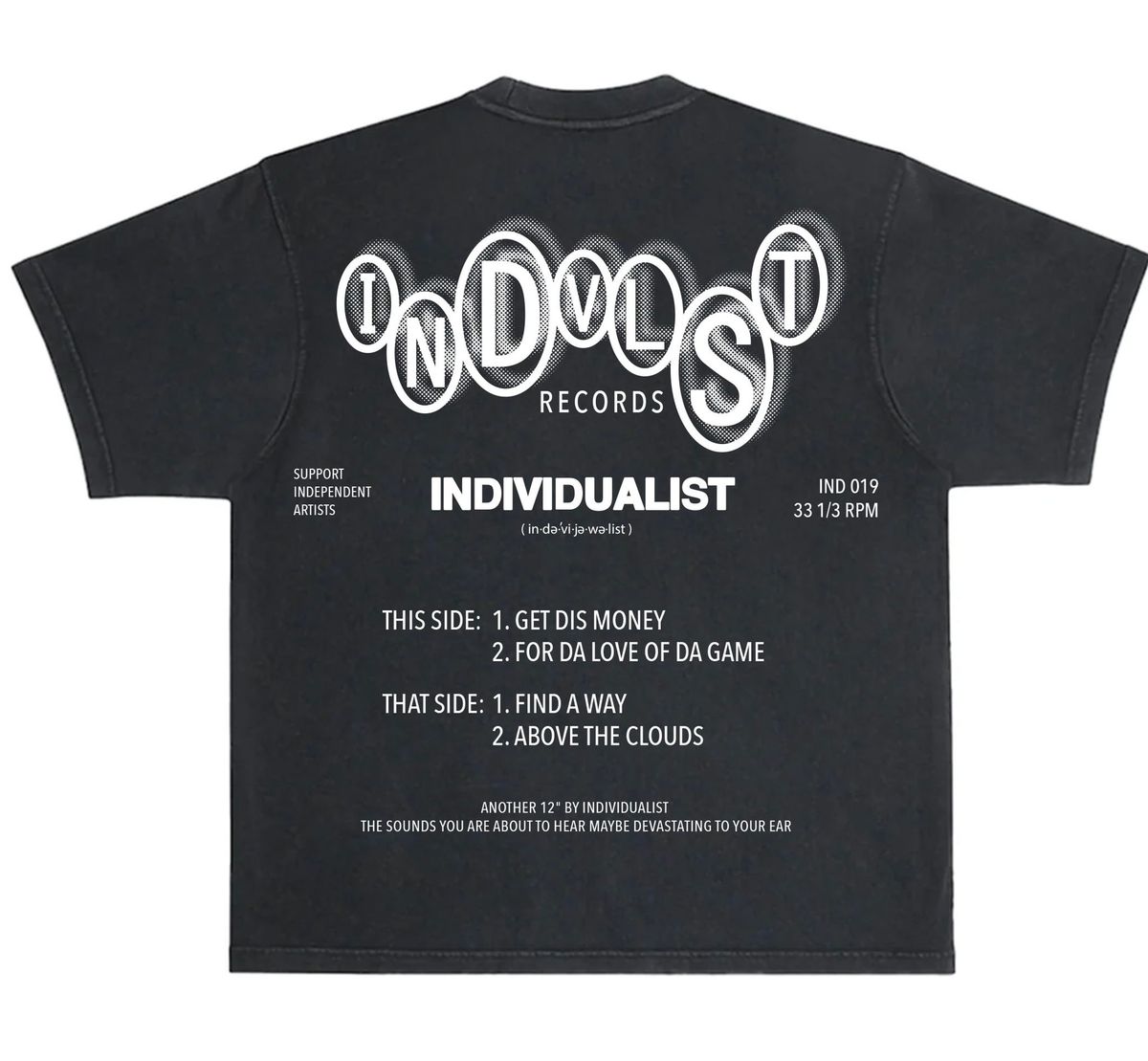 Individualist “Rotation” Vintage Black Tee
