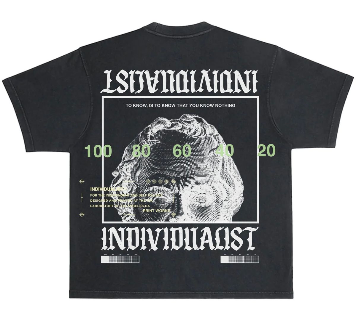 Individualist “Socrates” Vintage Black Tee