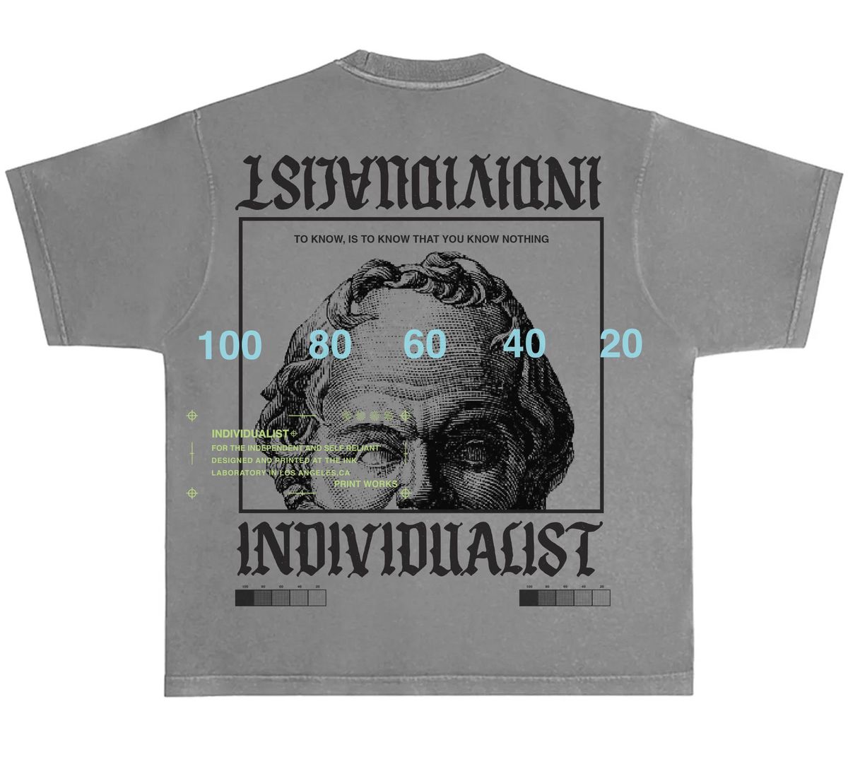 Individualist “Socrates” Charcoal Tee