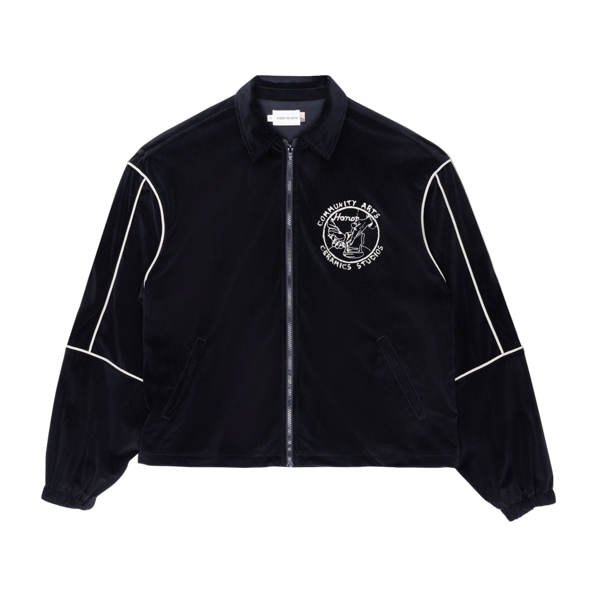 Honor The Gift "Piping" Black Track Jacket