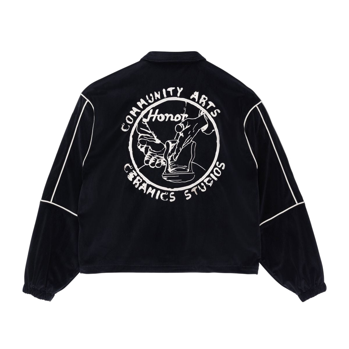 Honor The Gift "Piping" Black Track Jacket