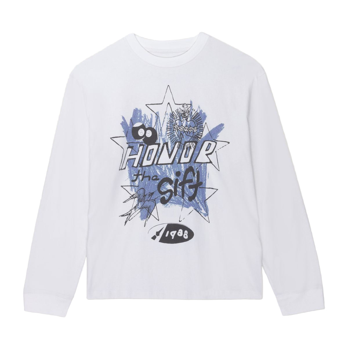 Honor The Gift "Pop Art" White Longsleeve Tee
