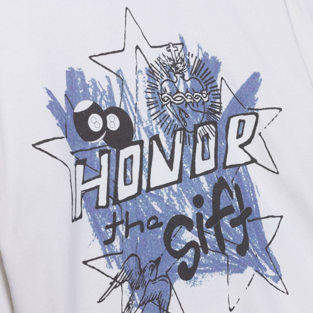 Honor The Gift "Pop Art" White Longsleeve Tee