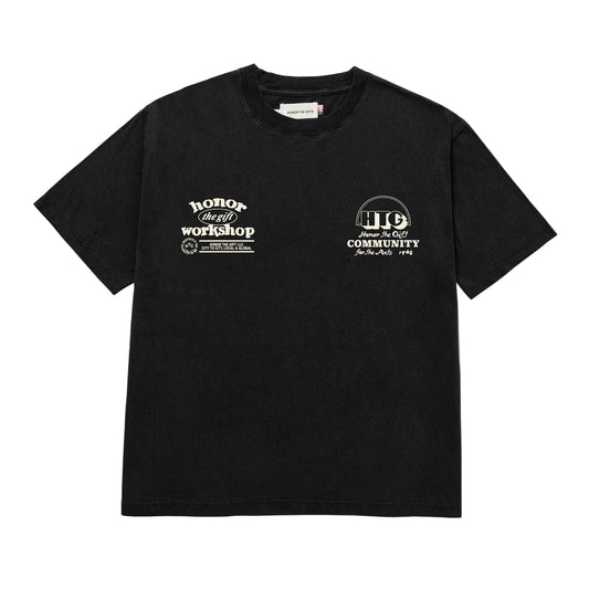 Honor The Gift "Workshop" Washed Black Tee