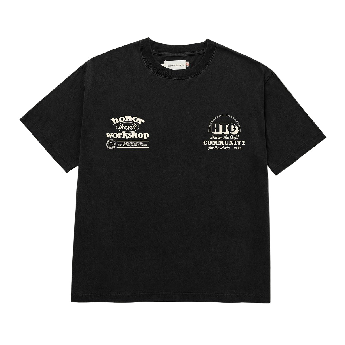 Honor The Gift "Workshop" Washed Black Tee