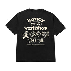 Honor The Gift "Workshop" Washed Black Tee