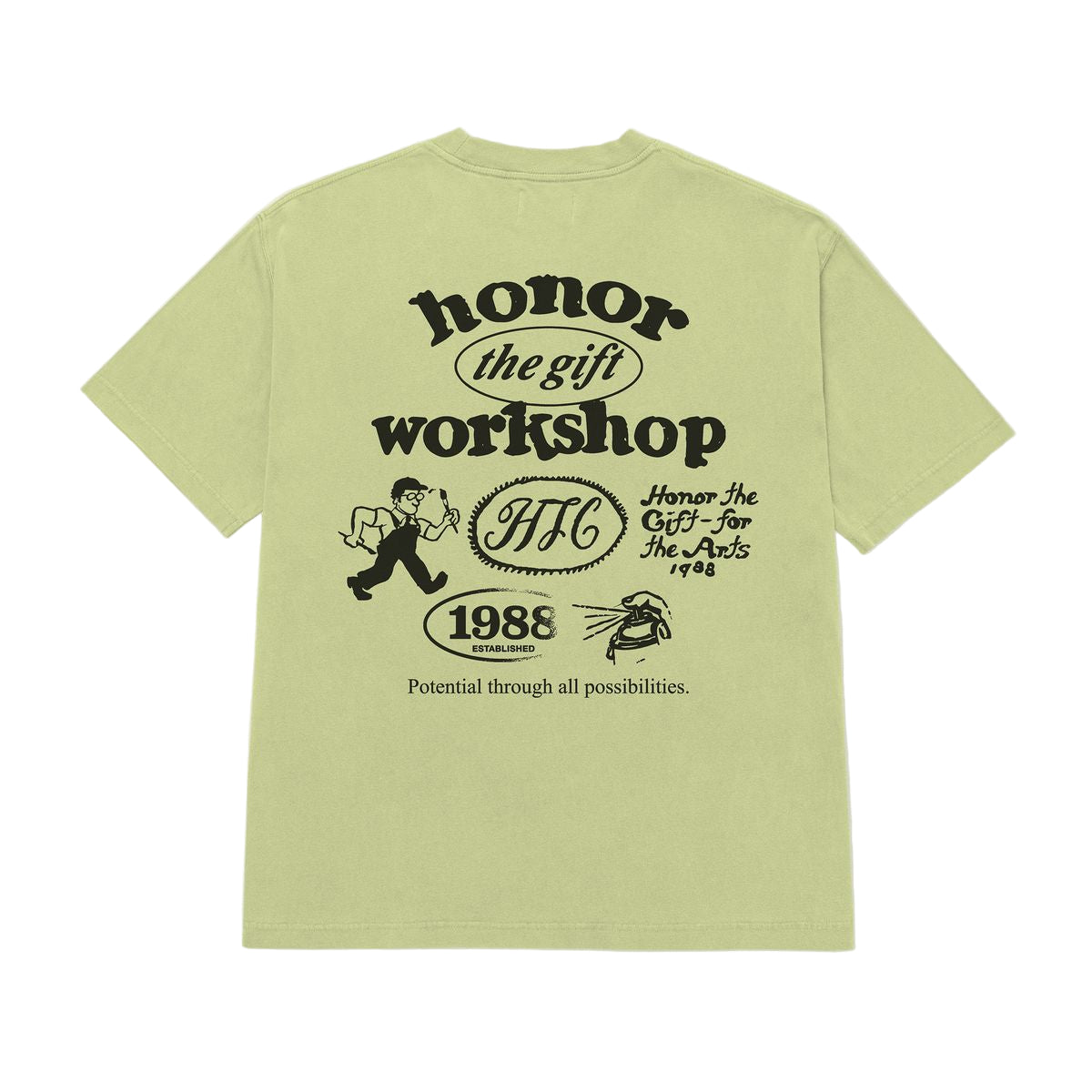 Honor The Gift "Workshop" Matcha Green Tee