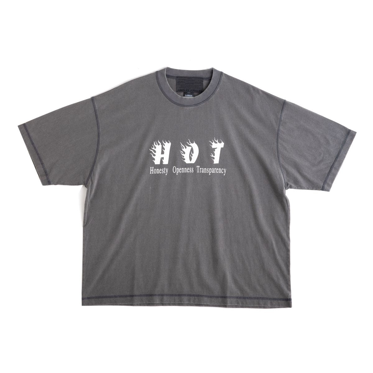 JUNGLES JUNGLES "HOT" Vintage Grey Tee